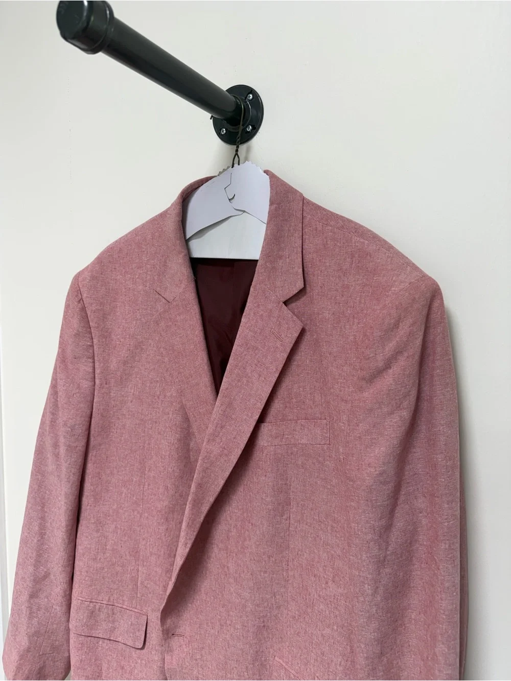 Stafford Rose Pink/ Red Single-Breasted Sport Coat